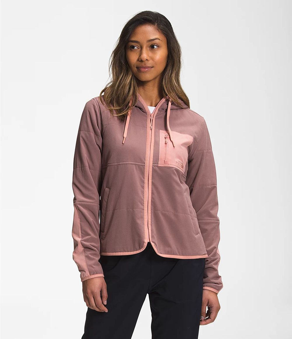 The North Face Mountain Sweatshirt Kapuzenpullover Damen - HellLila CH-281DMZA